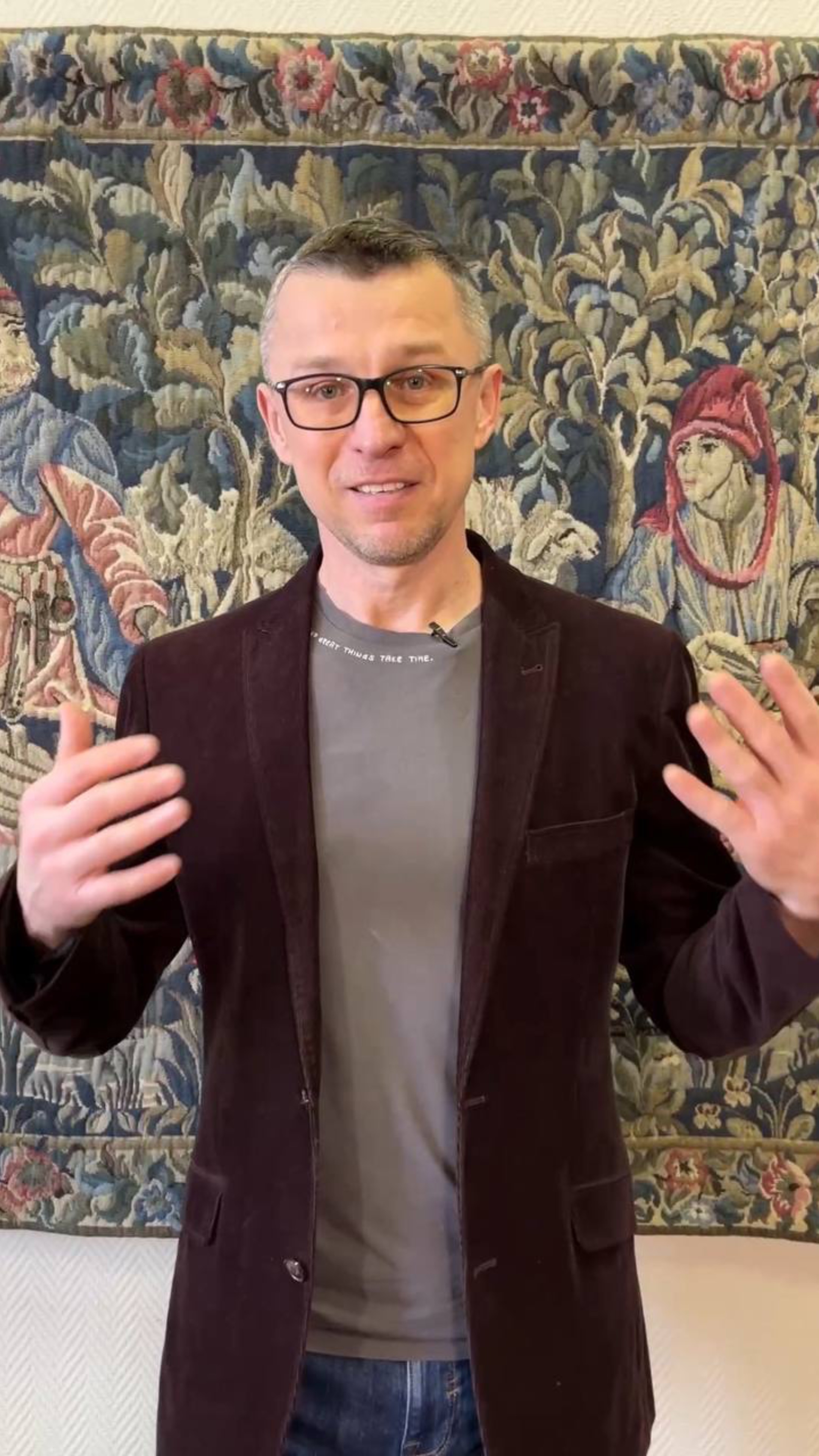 Винтажный гобелен «Стрижка овец»