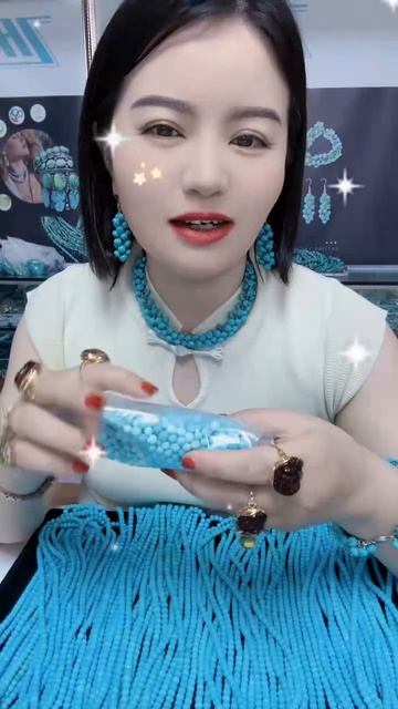 2025-0515-01 Natural Mineral Electrolytic Turquoise Jewelry, American Sleeping Beauty Mine Turquoise
