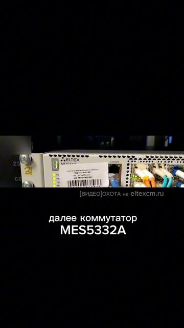 Стойка с оборудованием Eltex: ME5100, MES5332A. Видео[Охота] на eltexcm.ru