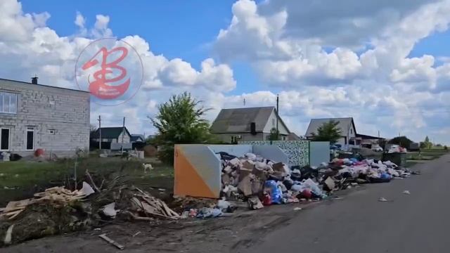 МУСОР ВМЕСТО ЦВЕТОВ: жители посёлка Анна Воронежской области жалуются на переполненные контейнеры.