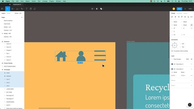 136. Smart Selection & Tidy up in Figma