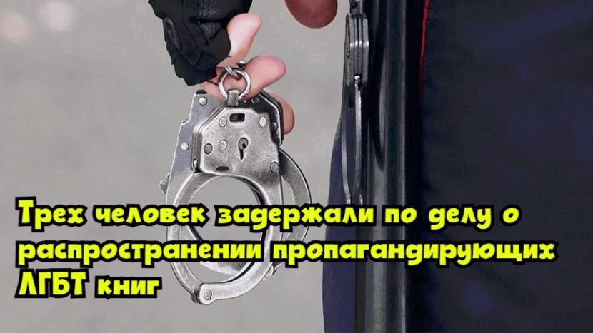 Трех человек задержали по делу о распространении пропагандирующих ЛГБТ книг
