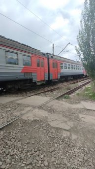 Поезд в Донецке