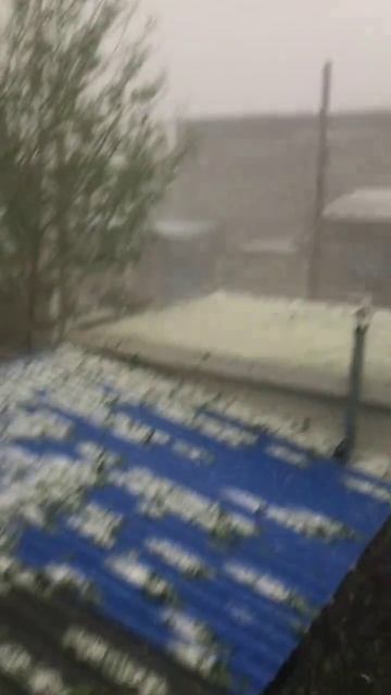 Градовый шторм в Сучжоу (Аньхой, Китай, 9.05.2025).