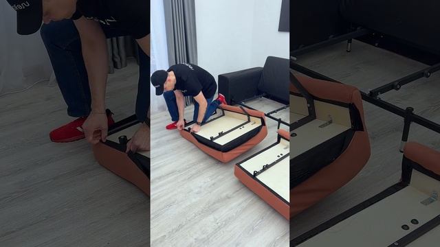 Одевание чехлов после стрики