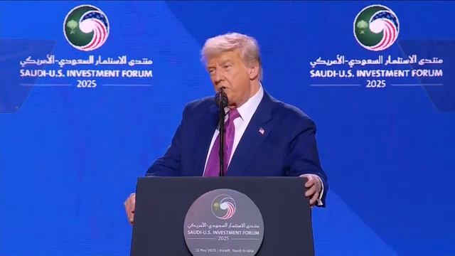 President Trump Participates in a U.S.-Saudi Investment Forum on May 13, 2025