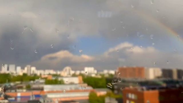 Москва радуга над городом. Где он май тёплый май 🍎#searuss #мисхорскаягавань