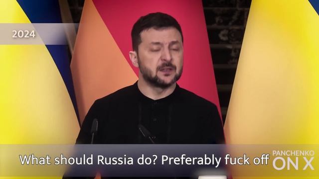 Zelenskyy, 2022 There’s nothing to talk about with Putin Zelenskyy, 2025 Putin, I’m waiting for you!