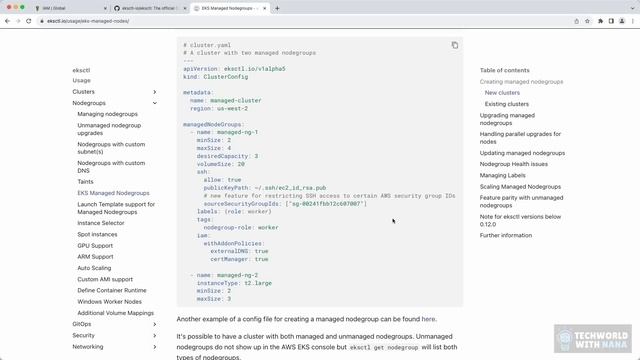 11.5 Create EKS cluster with eksctl command line tool