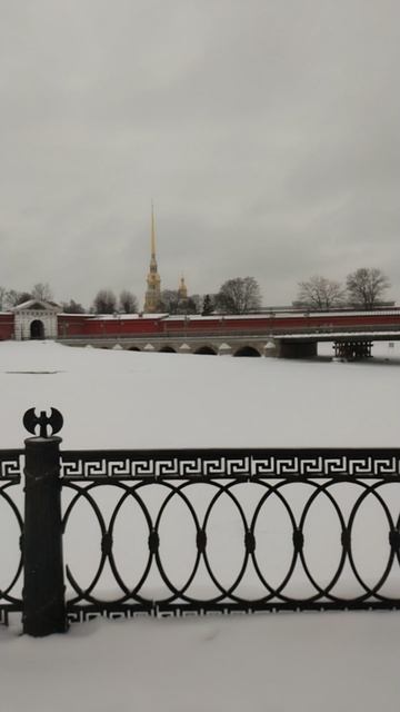 Петропавловская крепость, Петербург. 12 декабря 2023.