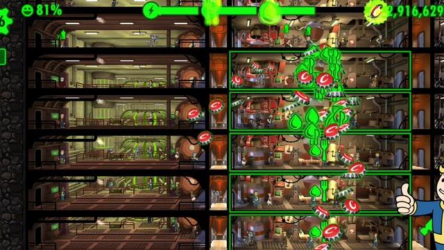 modnight #99 Fallout Shelter. В убежище 888 уже 200 жителей, куда же мне заселять новых?