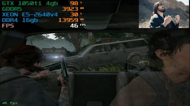 THE LAST OF US PART2 REMASTERED(TEST RESHADE ON⧸OFF).XEON E5-2640v4⧸GTX 1050ti⧸DDR4 16gb