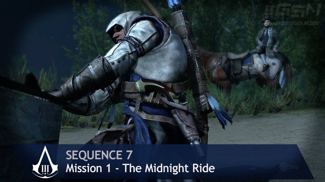 Assassin's Creed 3 - Эпизод 7 - Миссия 1 - Поездка в полночь