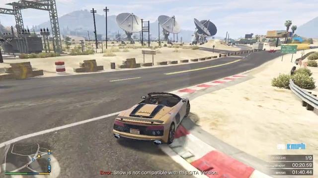 Audi R8 V10 Spyder ну очень мощная аудюха в GTA 5