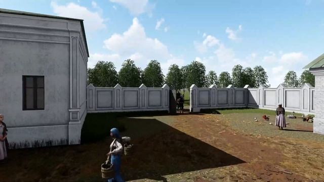 Реконструкция почтовой станции 3-его класса середины XIX в.