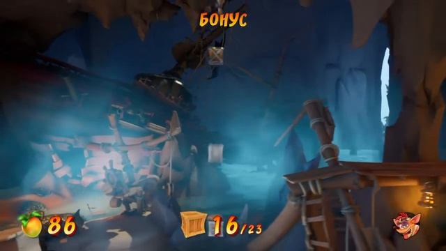 Crash Bandicoot 4 #8 Шальной Снаряд/Thar He Blows! (Реликвия Эн-Тузиаста/Perfect Relic)
