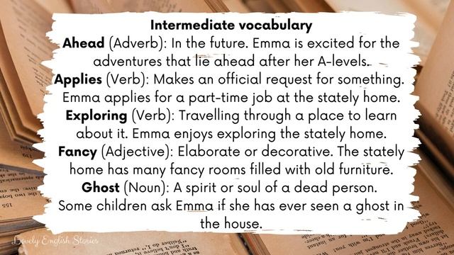 LOWER-INTERMEDIATE ENGLISH STORY 🏡 Emma's Stately Adventure A2 - B1 Level 4 - 5 English Practic