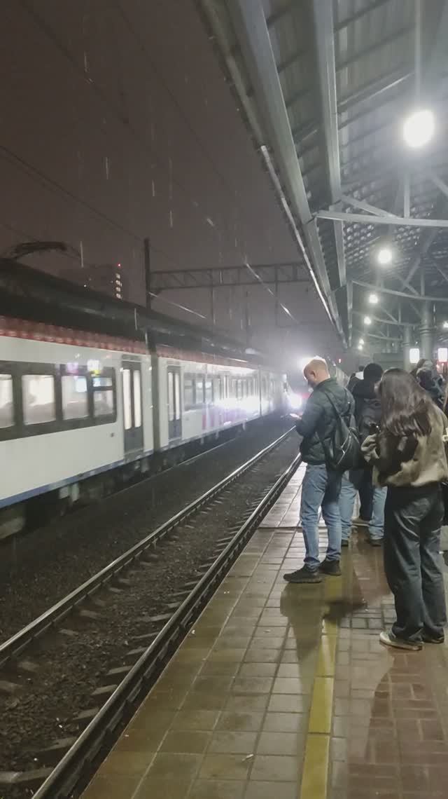 Электрички🚝ВЫХИНО🚆МЦД-3✨Иволга и Стандарт+#вечер#Москва12.03.2025