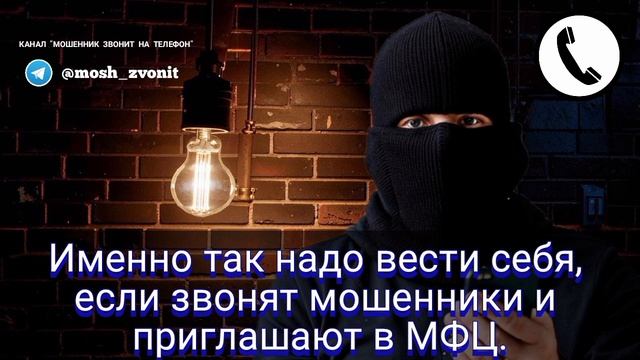 Именно так надо вести себя, если звонят мошенники и приглашаютв мфц.