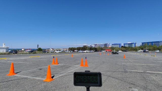 Gymkhana GP 2025 stage 1; Aleksei Potapov; Bajaj Dominar 400; time 01:04.74; 15.05.2025