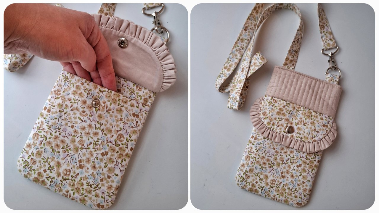 DIY/ШЬЮ СУМОЧКУ/ЧЕХОЛ ДЛЯ ТЕЛЕФОНА