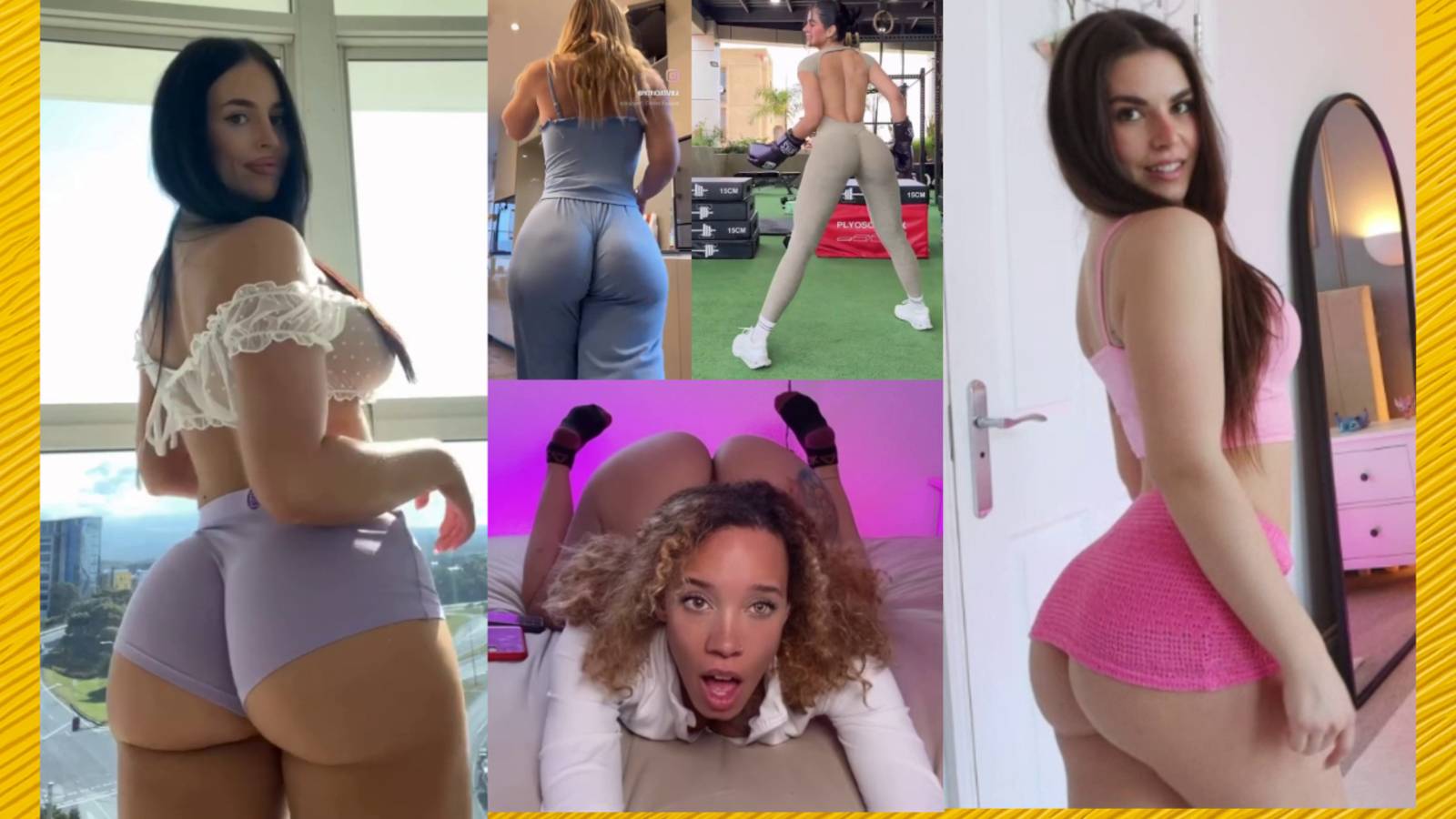 Ass compilation - Big bank tiktok challenge ❤️ClipchampGirls 2025