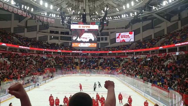 За красно-белых! Забивайте! Побеждайте! МХК Спартак Москва - СКА-1946 Санкт-Петербург 14.05.2025
