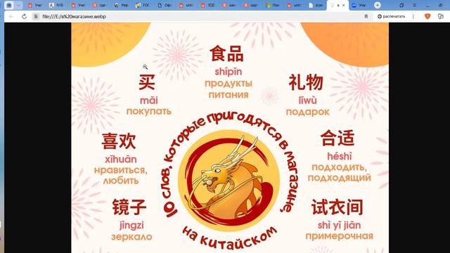 Китайский с нуля .10 слов которые пригодятся в магазине на китайском языке. Руссо-туриста.