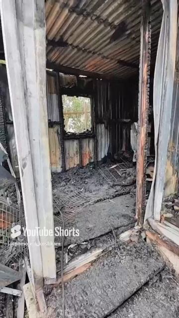 B женском монастыре случилось несчастье….сгорели бытовки для кошек