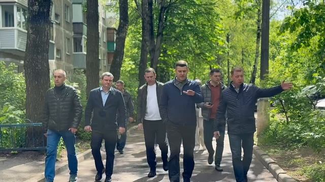 Глава Подольска проверил содержание территории микрорайона Юбилейного