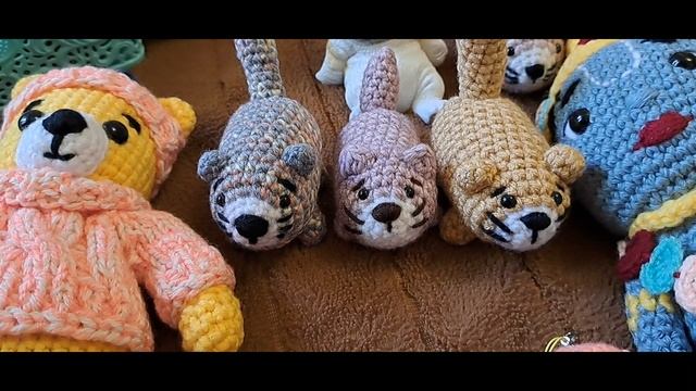 вяжу игрушки,процессы,готовые работы
