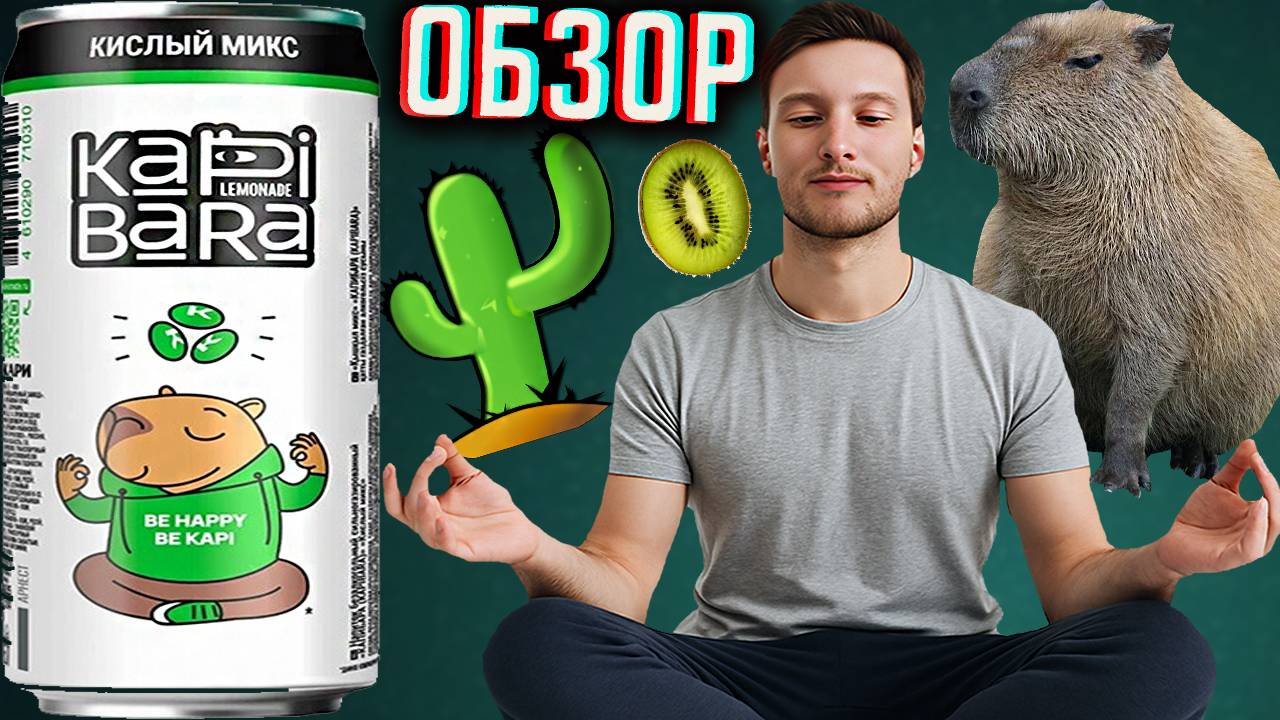 КАПИБАРА КИСЛЫЙ МИКС \ KAPIBARA LEMONADE BE HAPPY BE KAPPI \ БУДЬ СЧАСТЛИВЫМ \ БОЧКАРИ \ ОБЗОР