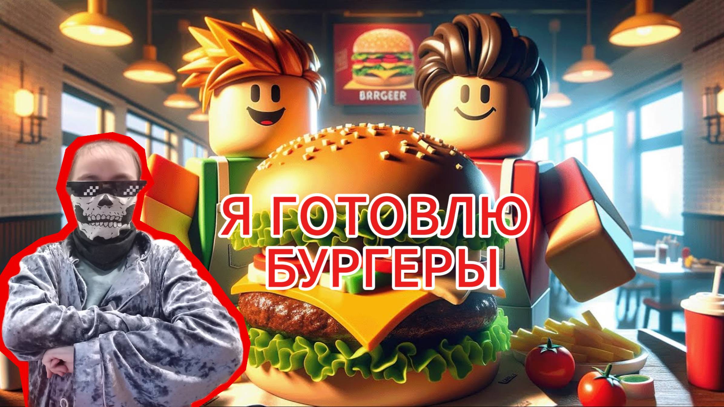 ГОТОВЛЮ БУРГЕРЫ РОБЛОКС!