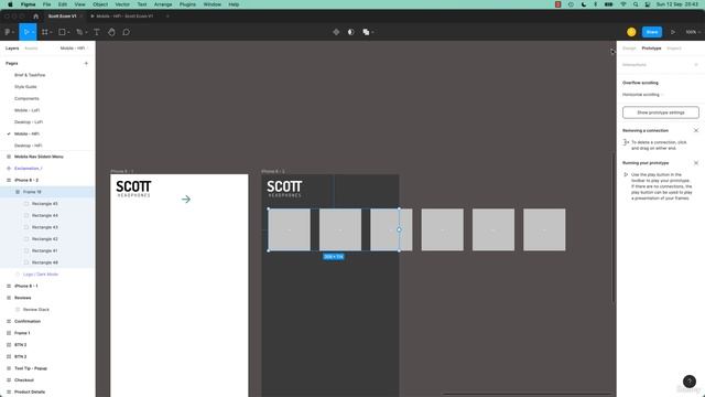 237. How to make horizontal scrolling swipe in Figma