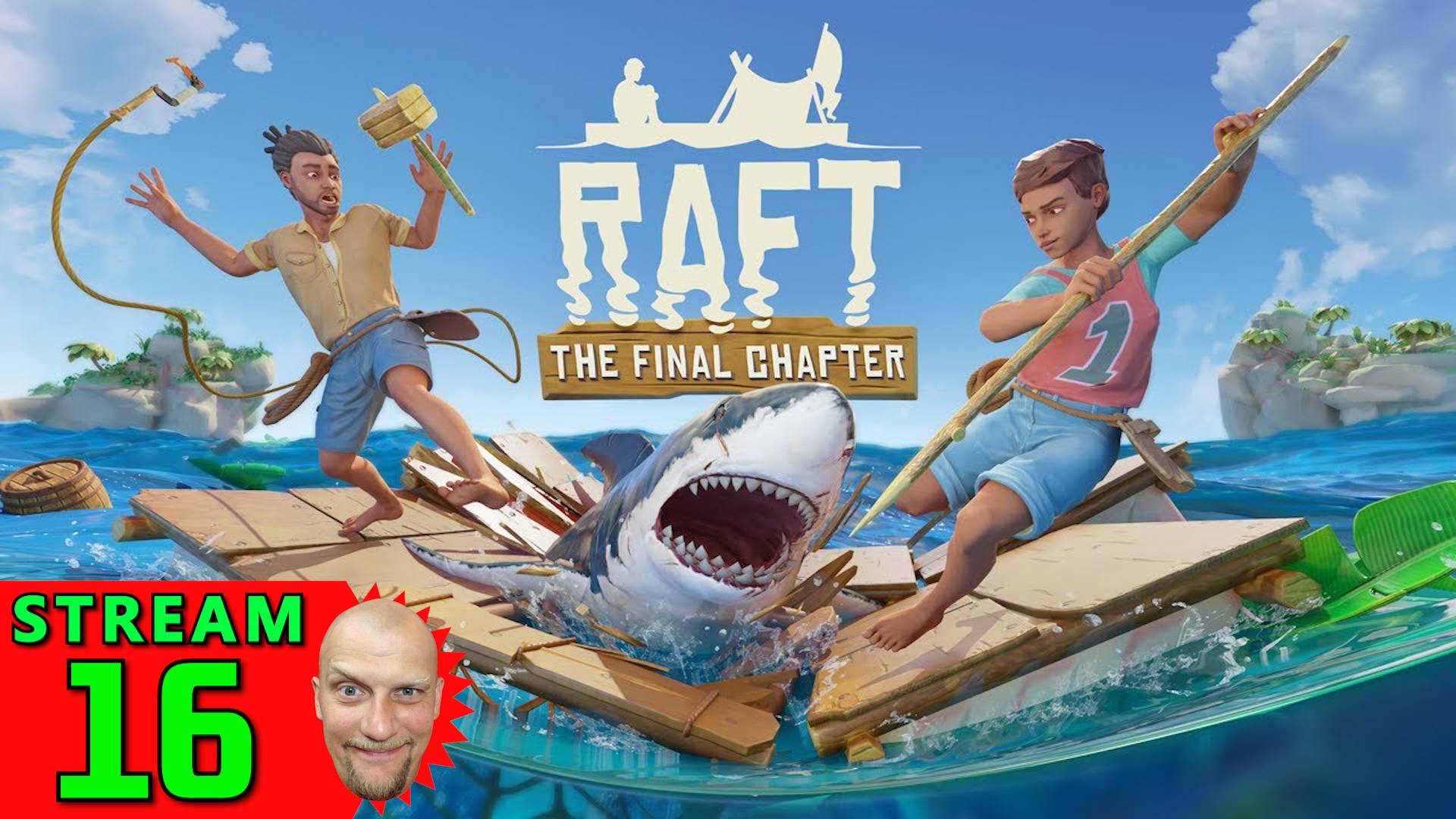 💽16🍀Raft🍀Первое Прохождение - Стрим [1440]🍀Hard-Режим🍀ВЕРХУШКА ВОДОНЕБОСКРЁБА🍀