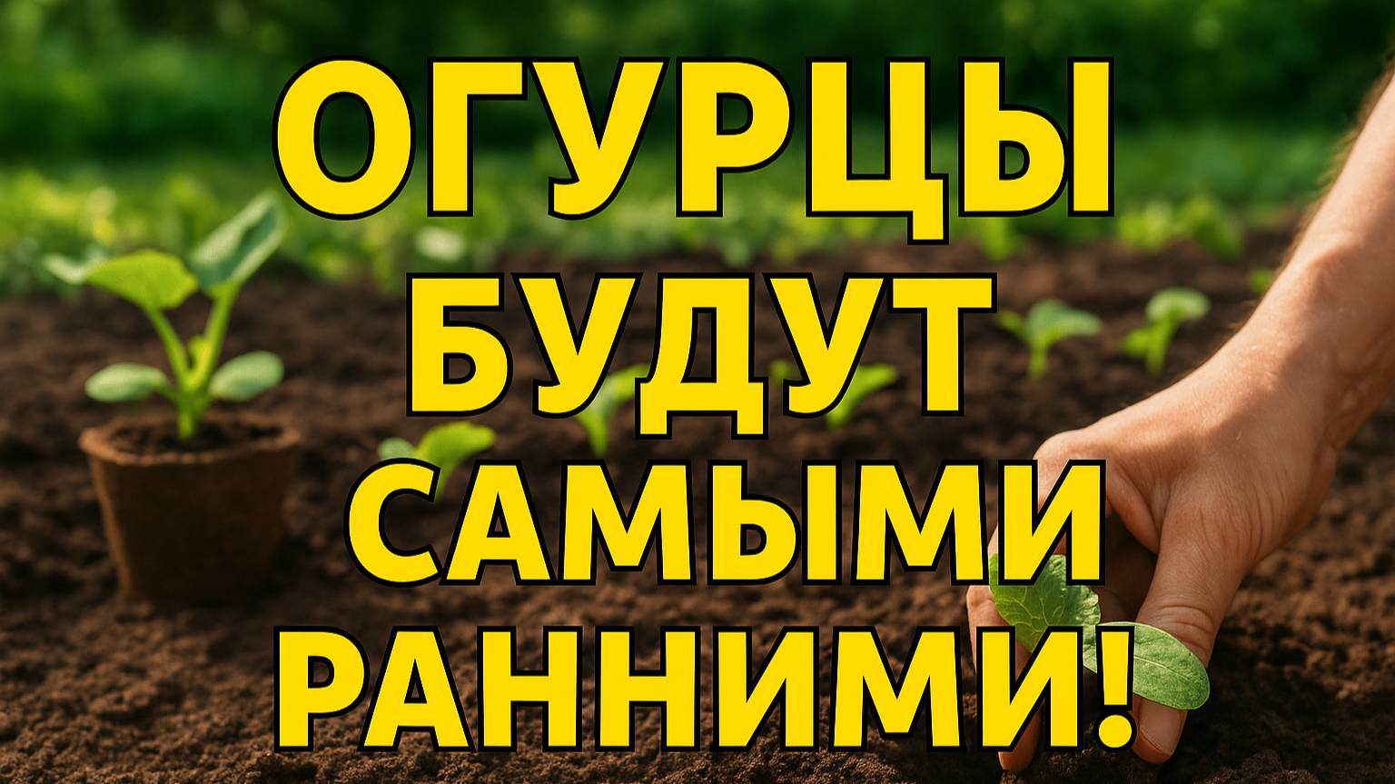 Огурцы вырастут раньше всех! Попробуйте этот способ посадки
