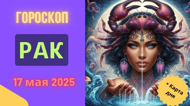 ♋ ГОРОСКОП НА СЕГОДНЯ 17 МАЯ — РАК, СЛУШАЙ СЕРДЦЕ