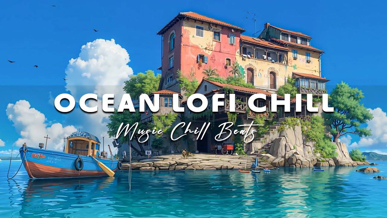 Lofi Chill in the Sea Breeze 🌅 🌊 Seaside Castle Ambience from Japan for Sleep & Study, Ocean Lofi