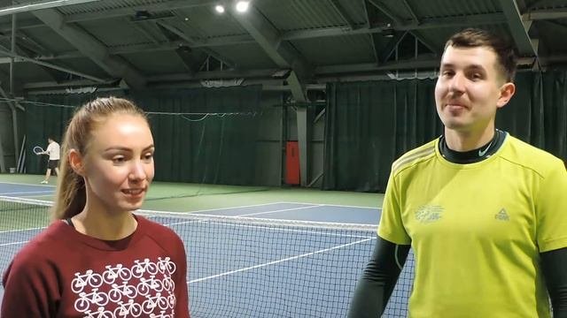 Жанна и Александр. Эмоции от тенниса
