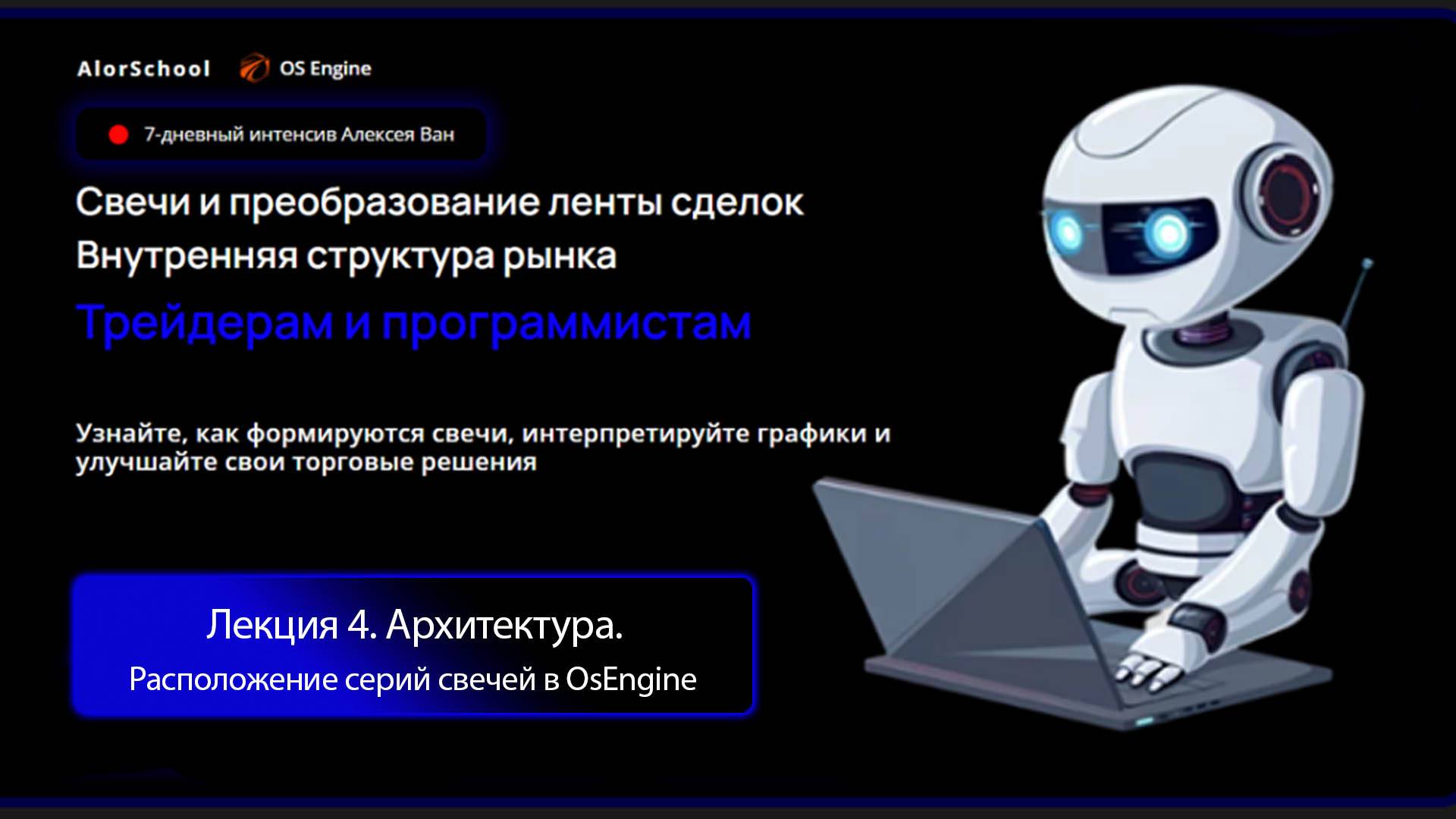 Лекция 4. Расположение серий свечей в OsEngine. Архитектура.