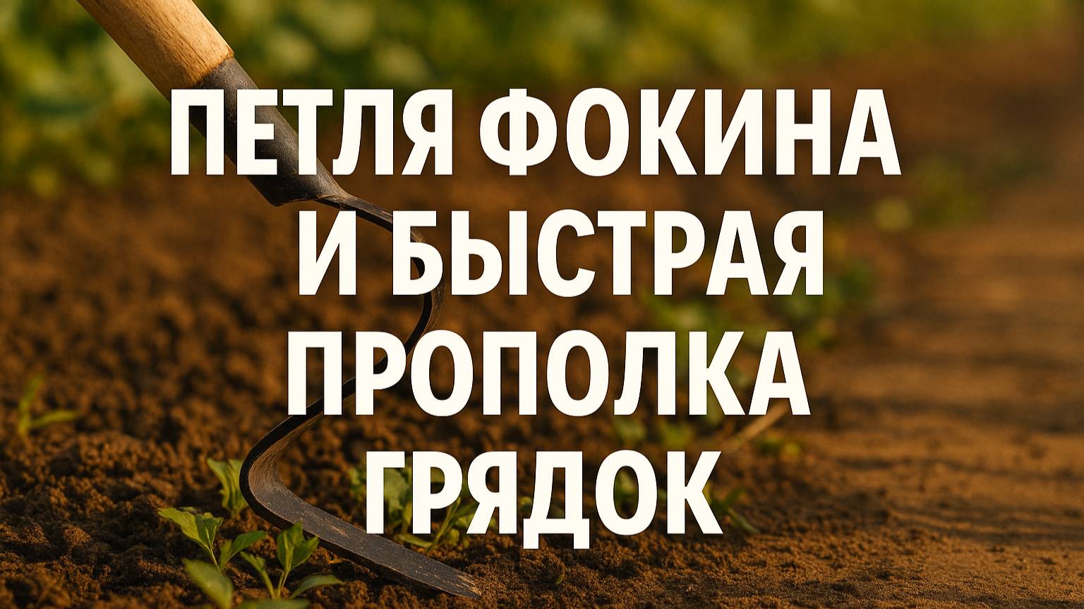 Прополка за минуты! Как я использую петлю Фокина на грядках