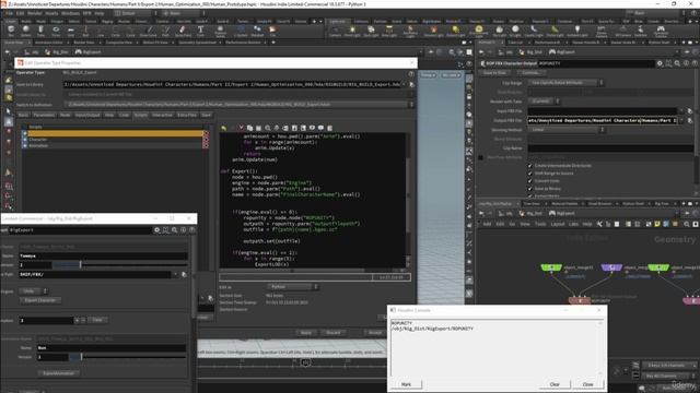 55. Узел экспорта: начальный экспорт FBX.