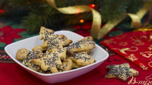 Сметанное печенье с маком
