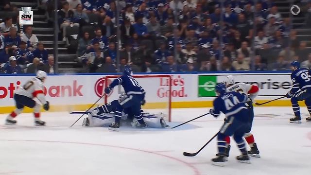 Panthers' Boqvist Pots First Career Playoff Goal Off Marner Turnover