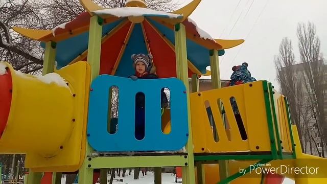 Зимние забавы...появление снеговика 😀❄☃️⛄