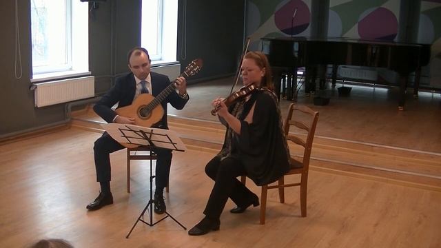 Bach. Siciliana (arranged by V.Vozny). A.Dmitriev (guitar), T.Schmidt (violin).