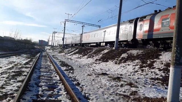 СПЛОТКА НОВЕЙШИХ! Электровозы ЭП2К-404/ЭП2К-403 со скорым поездом N°034 Москва-Сыктывкар