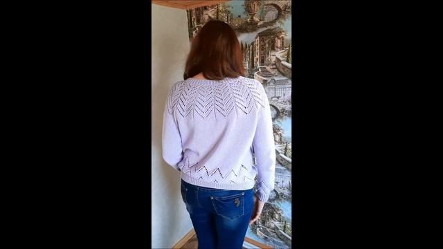 Джемпер спицами из Нако Калико.