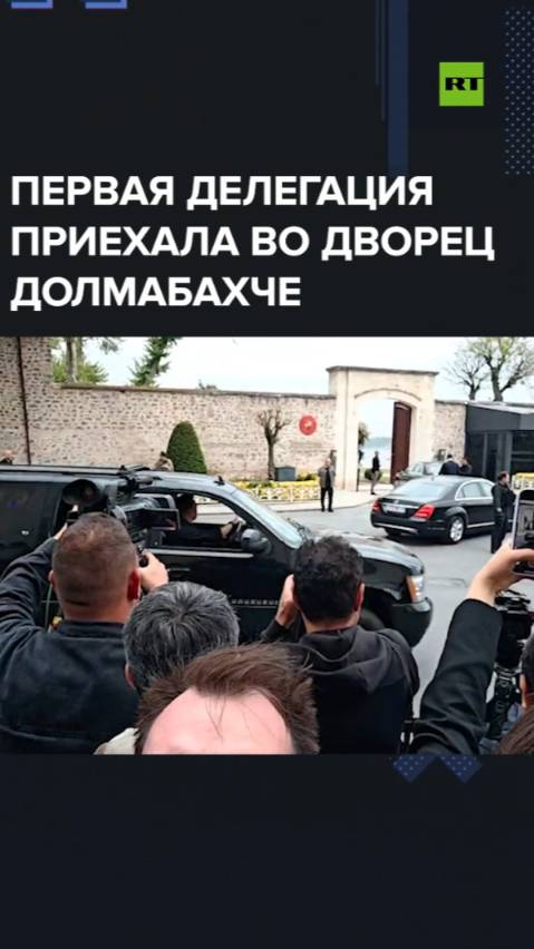 Первая делегация приехала во дворец Долмабахче в Стамбуле