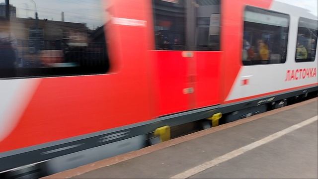 Двойной Скоростной Электропоезд Ласточка ЭС2ГП-014+ЭС2ГП-012 До ст. Москва Сортировочная Им.Морозова